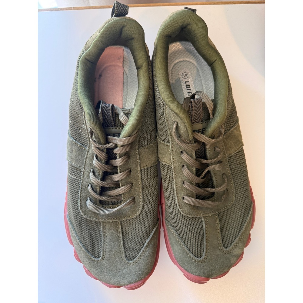 UBFEN Barefoot Shoes Mens 41 Olive Green Minimalist Trail Running Sneakers